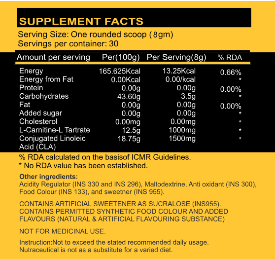 Wellrad CLA+ L-Carnitine - Wellrad Nutrition